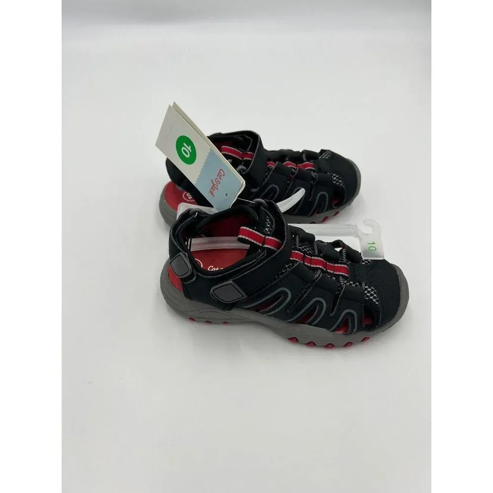 Brand New Cat & Jack Toddler Boys'‎ Black Sandals Size 10 / Casual Shoes